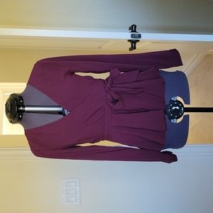 LIKE NEW Loft Wrap Shirt XXS Petite